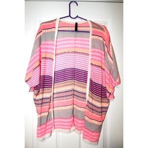 Multicolored Striped Cardigan - Small/Medium